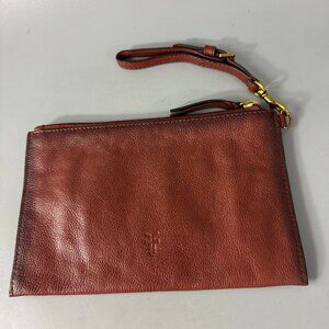 Frye Brown Leather Wristlet